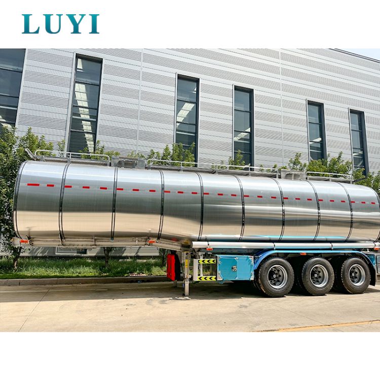 40 cubic aluminum alloy oil tank semi-trailer