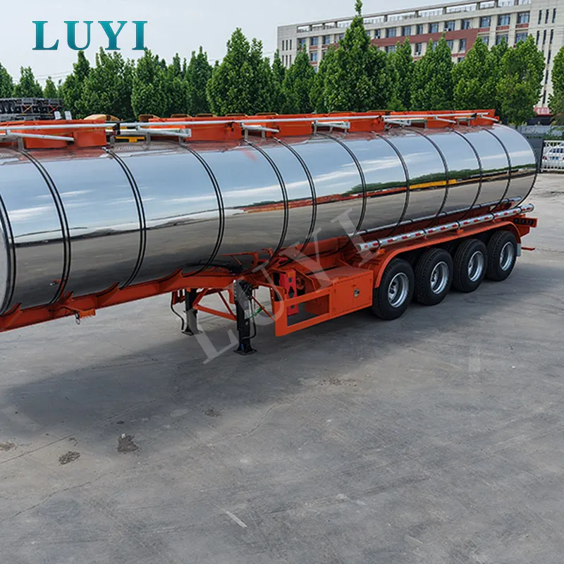 40CBM Stainless Steel Tanker Semi Trailer