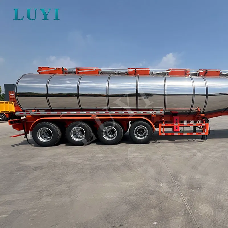 40CBM Stainless Steel Tanker Semi Trailer