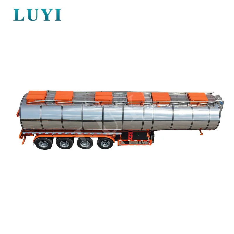 40CBM Stainless Steel Tanker Semi Trailer
