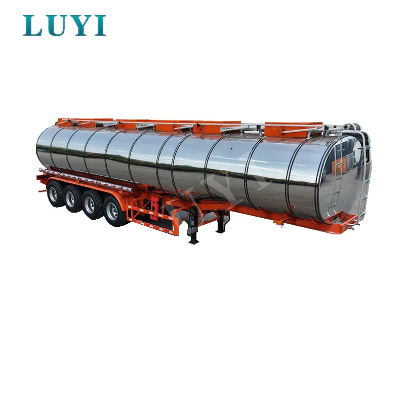 40CBM Stainless Steel Tanker Semi Trailer
