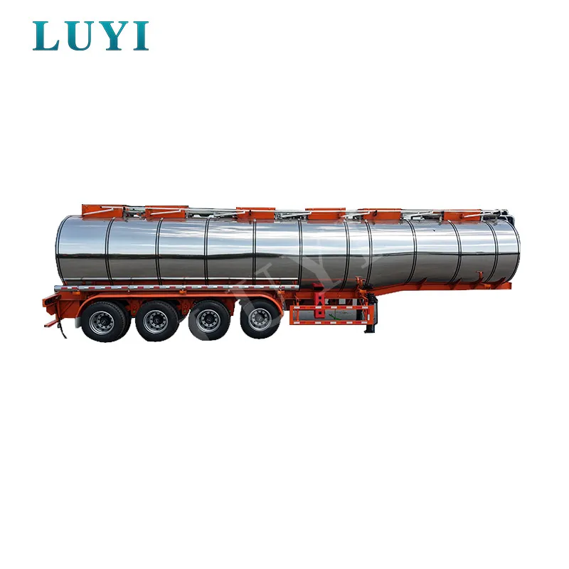 40CBM Stainless Steel Tanker Semi Trailer