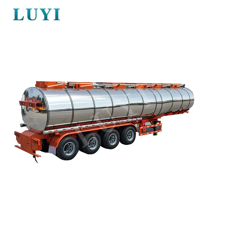 40CBM Stainless Steel Tanker Semi Trailer