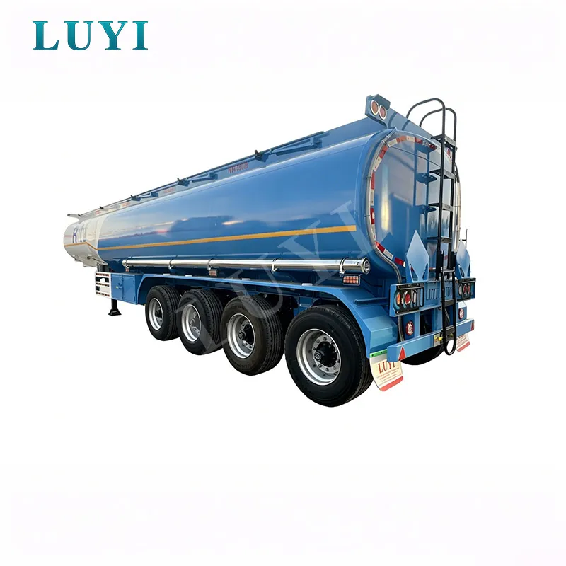 Four axle fuel tanker semi-trailer