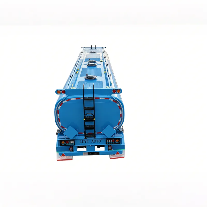 Four axle fuel tanker semi-trailer