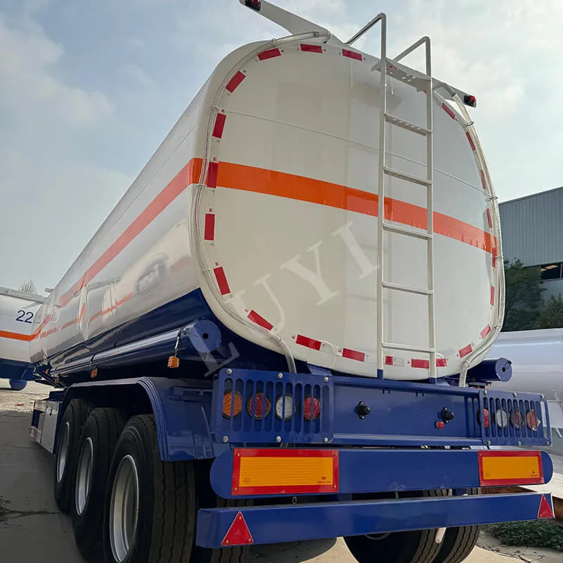 3 Axle 45000L Fuel Oil Tanker Semi Trailer