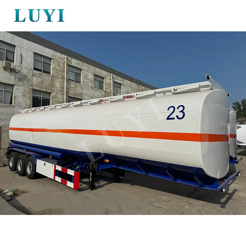 3 Axle 45000L Fuel Oil Tanker Semi Trailer