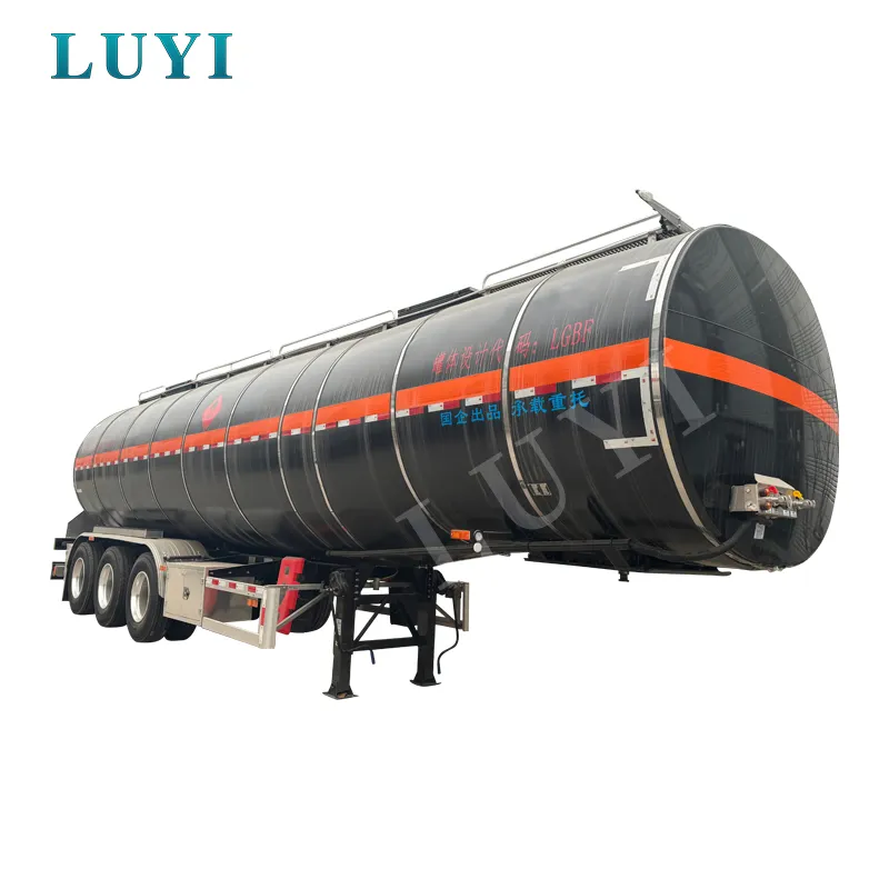 Hydraulic Fuel Tank Semi Trailer for Oil Bulk Transportation