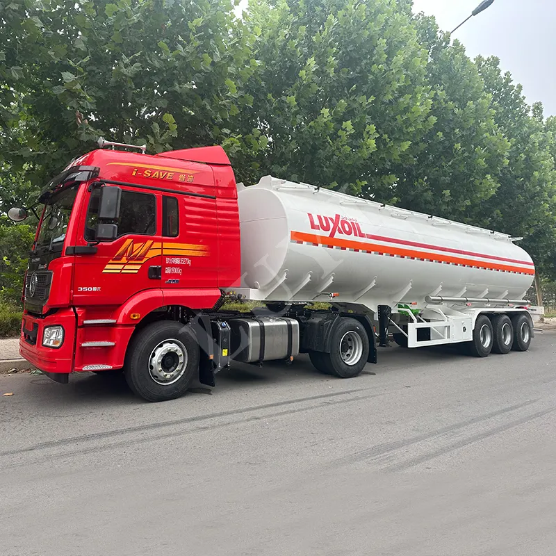 45000L, 3 Axle, 4 Compartments Fuel Tank Semi Trailer