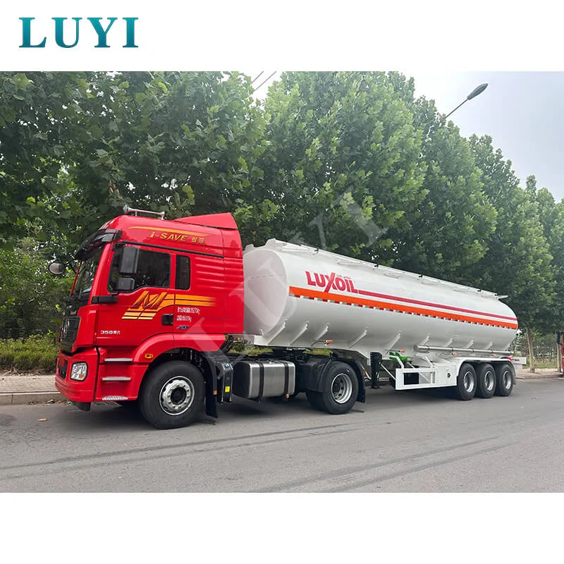 45000L, 3 Axle, 4 Compartments Fuel Tank Semi Trailer
