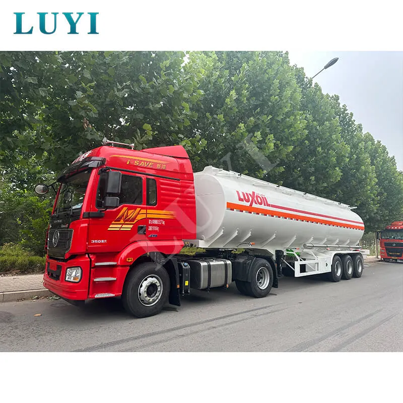 45000L, 3 Axle, 4 Compartments Fuel Tank Semi Trailer