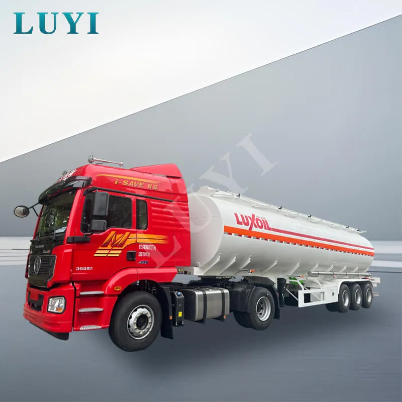 45000L, 3 Axle, 4 Compartments Fuel Tank Semi Trailer
