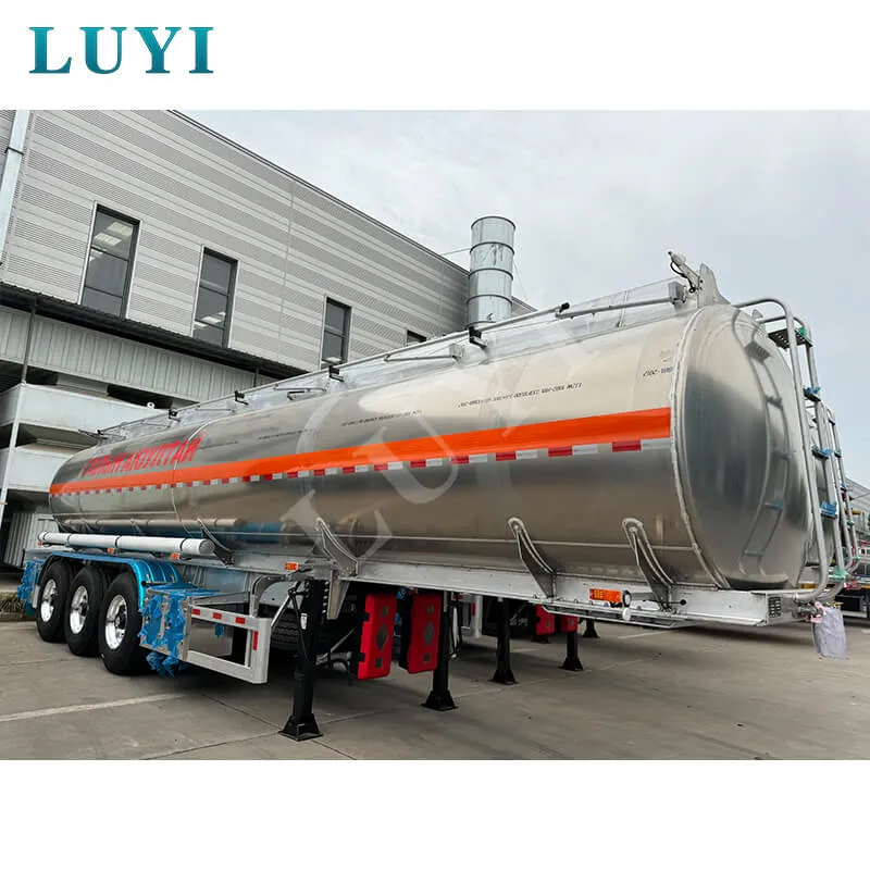 3 Axle Aluminum Alloy Fuel Tank Semi Trailer