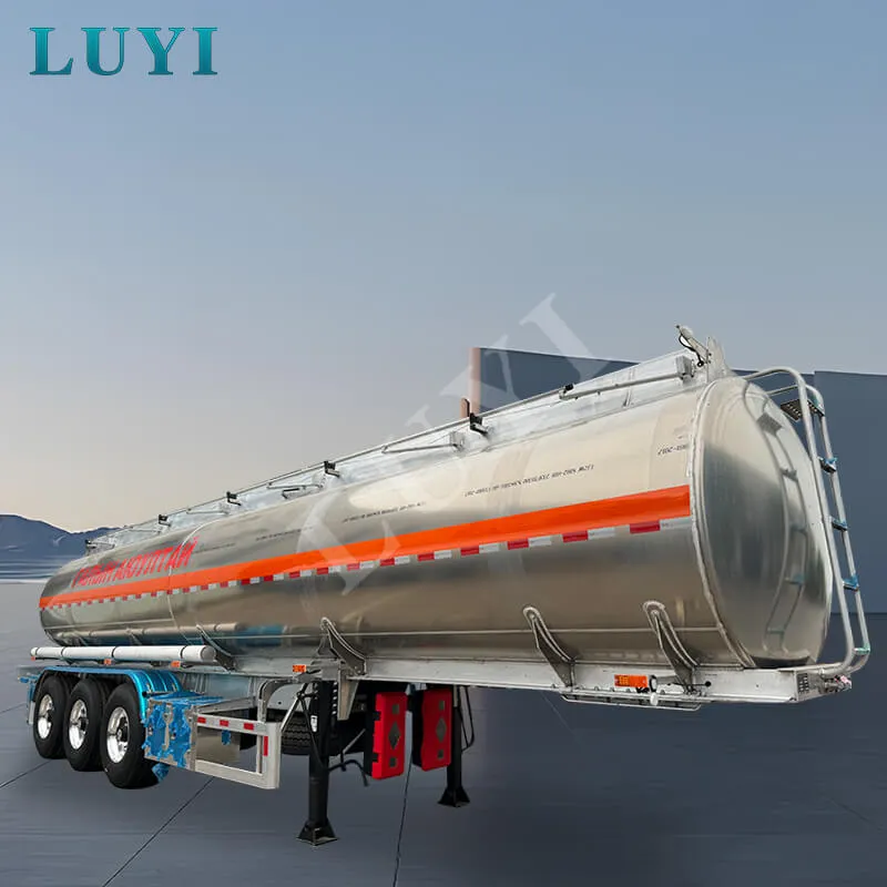 3 Axle Aluminum Alloy Fuel Tank Semi Trailer