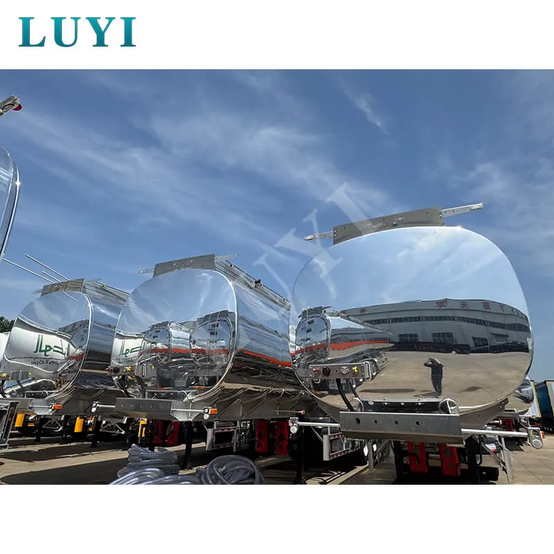 3 Axle Aluminum Alloy Fuel Tank Semi Trailer