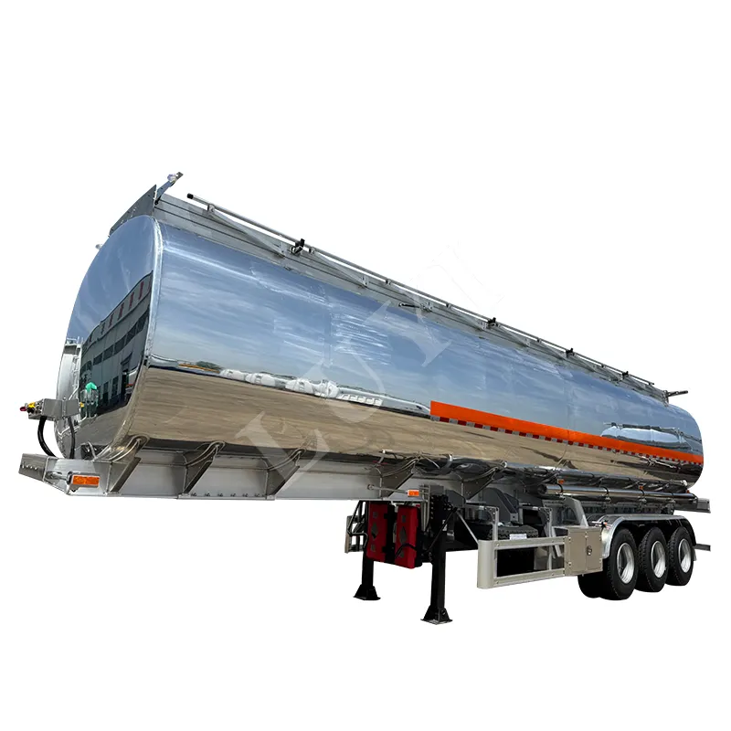 3 Axle Aluminum Alloy Fuel Tank Semi Trailer