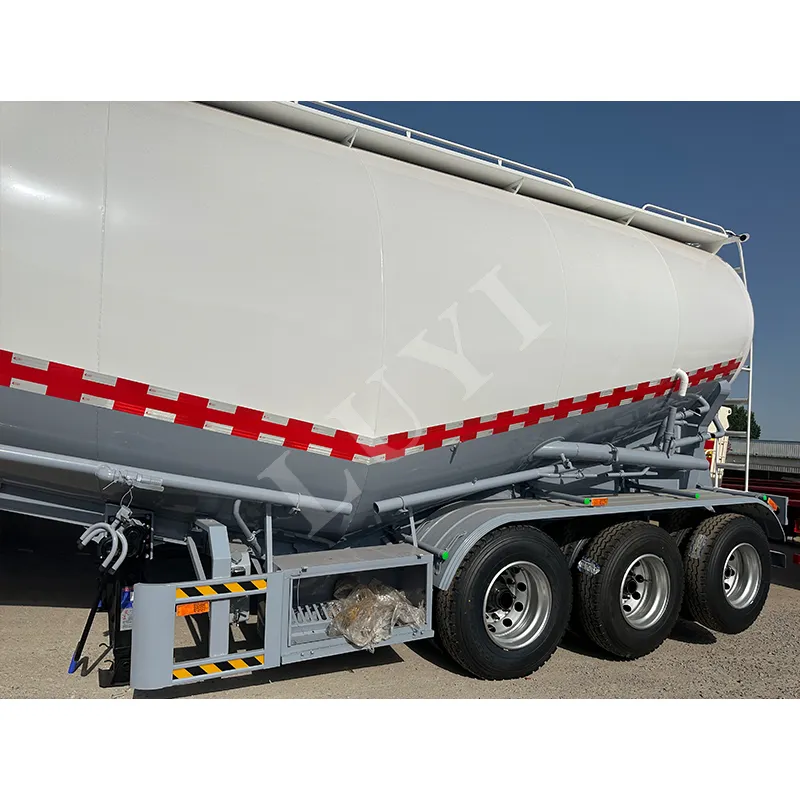 3‑axle 40CBM bulk powder tanker semi‑trailer