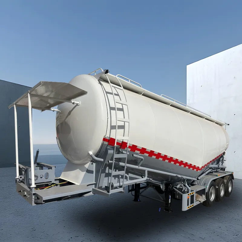 3‑axle 40CBM bulk powder tanker semi‑trailer