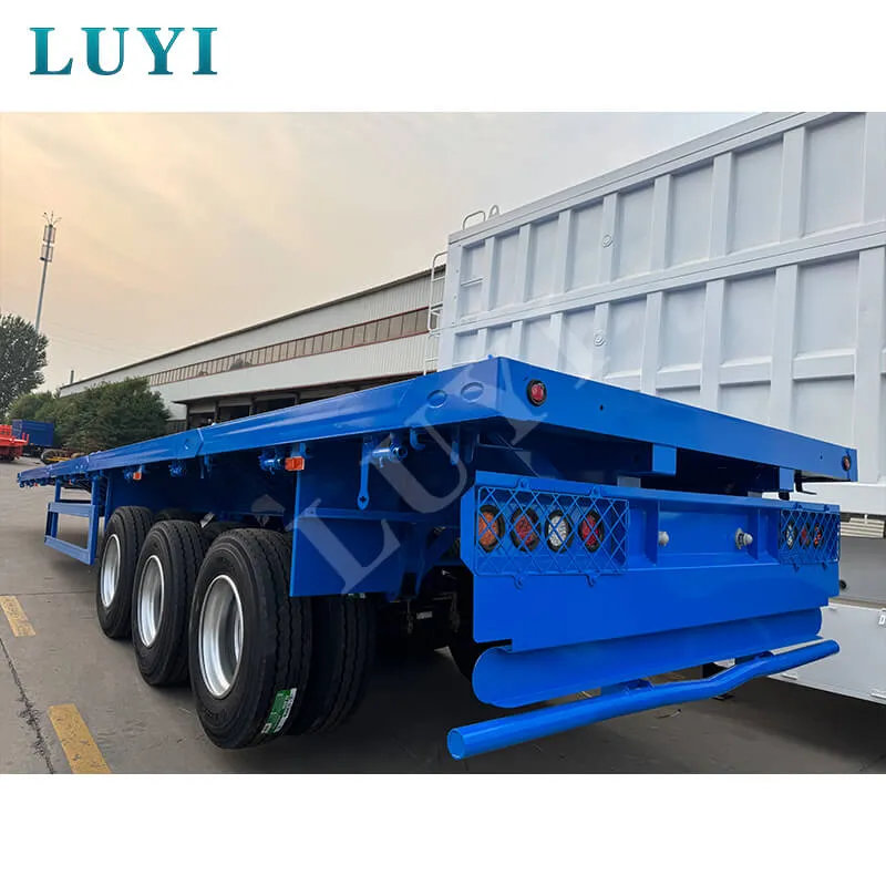 3‑axle flat bed semi‑trailer