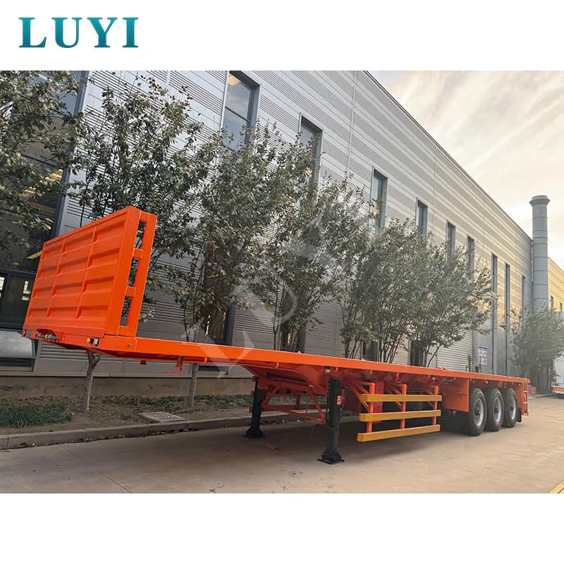 3‑axle flatbed semi‑trailer