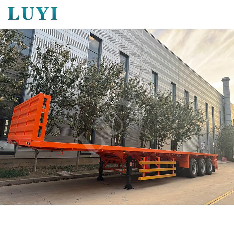 3‑axle flatbed semi‑trailer