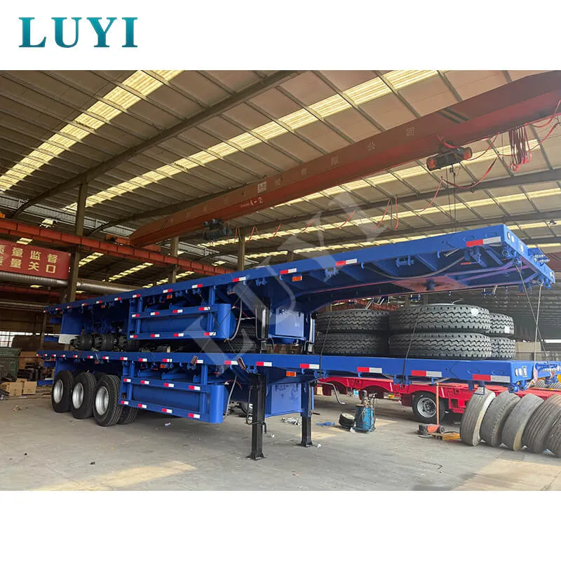 3‑axle flatbed semi‑trailer