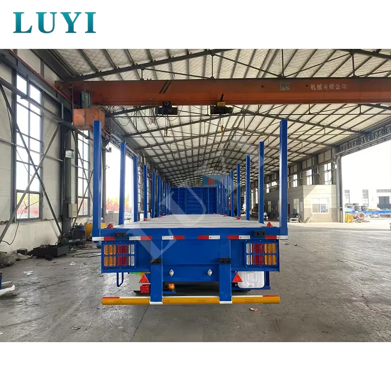 3‑axle flatbed semi‑trailer