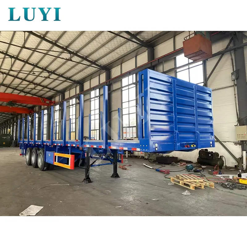 3‑axle flatbed semi‑trailer