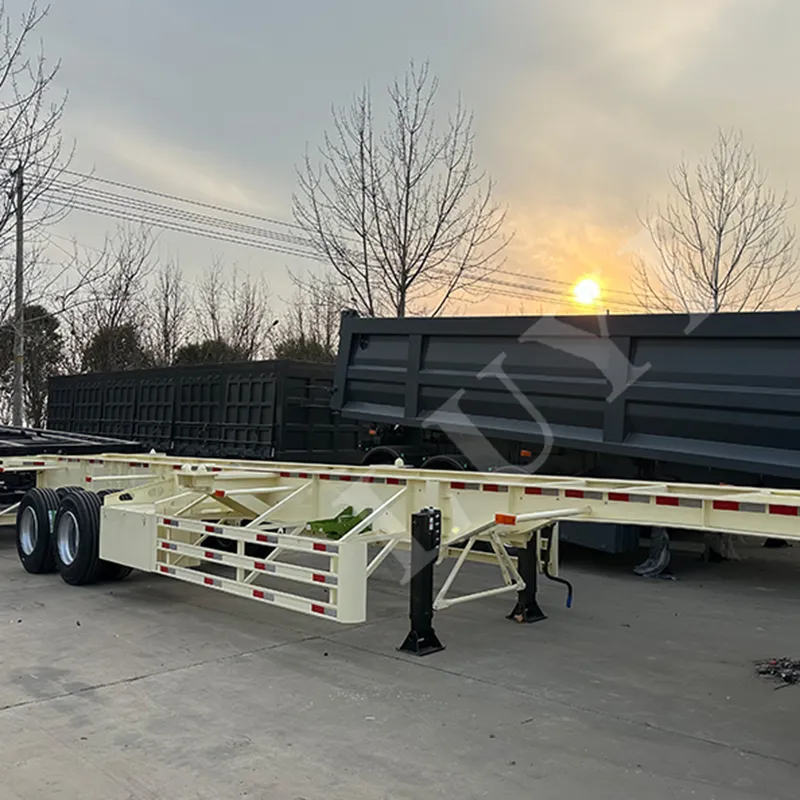 2‑axle 40ft container skeleton semi‑trailer