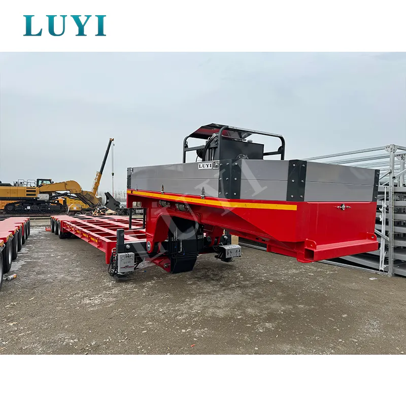 3‑axle low‑bed semi‑trailer