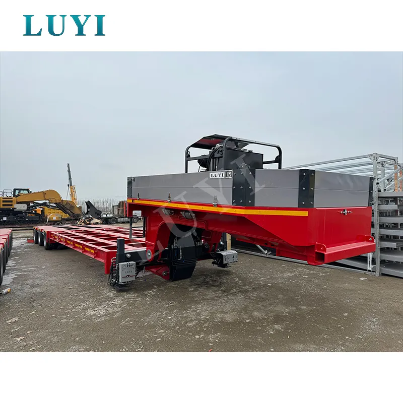 3‑axle low‑bed semi‑trailer
