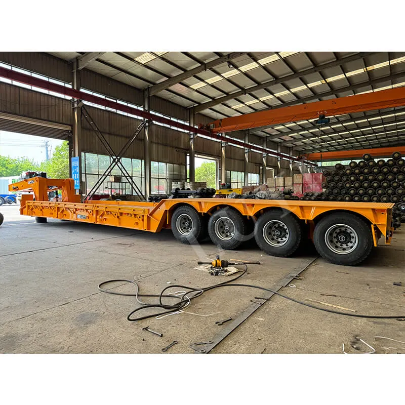 17‑meter 4‑axle detachable gooseneck low‑bed semi‑trailer
