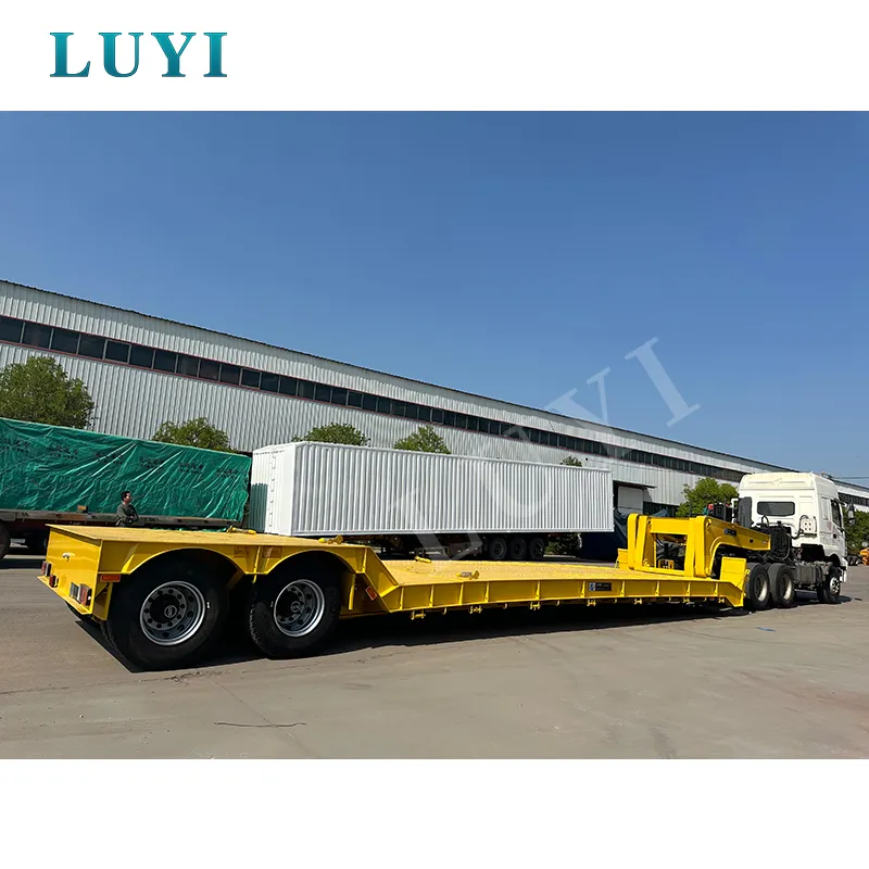 Low Bed Semi Trailer Machinery Transport Solution For African Infrastructure Works