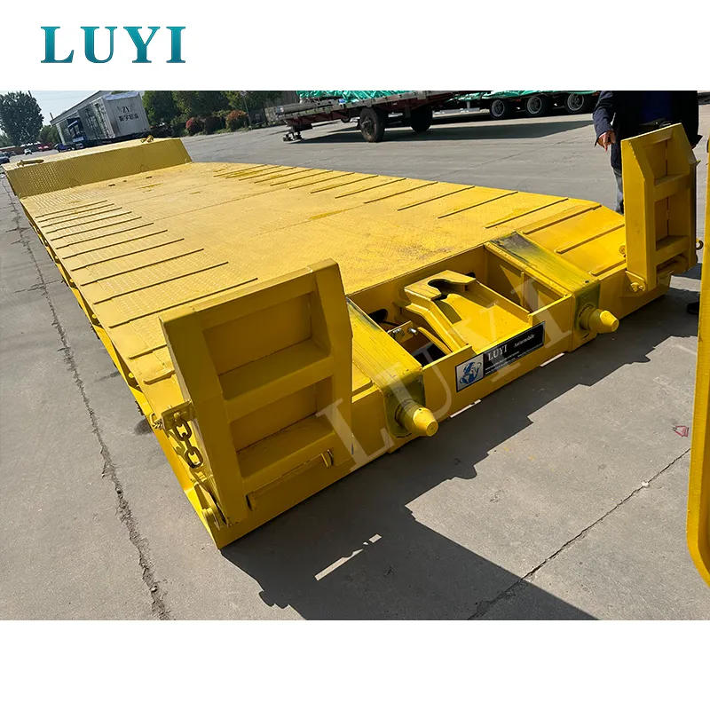 2‑axle detachable gooseneck low‑bed semi‑trailer