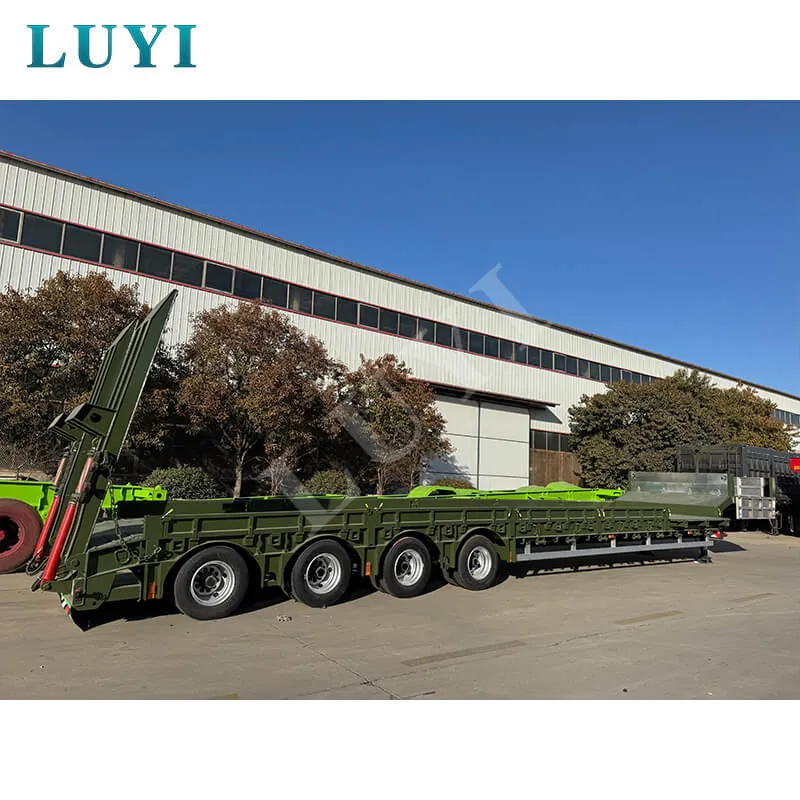 4‑axle low‑bed semi‑trailer