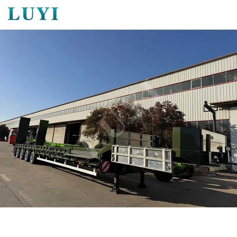4‑axle low‑bed semi‑trailer
