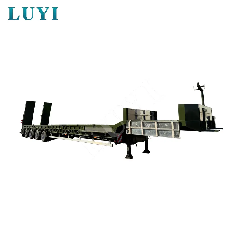 4‑axle low‑bed semi‑trailer