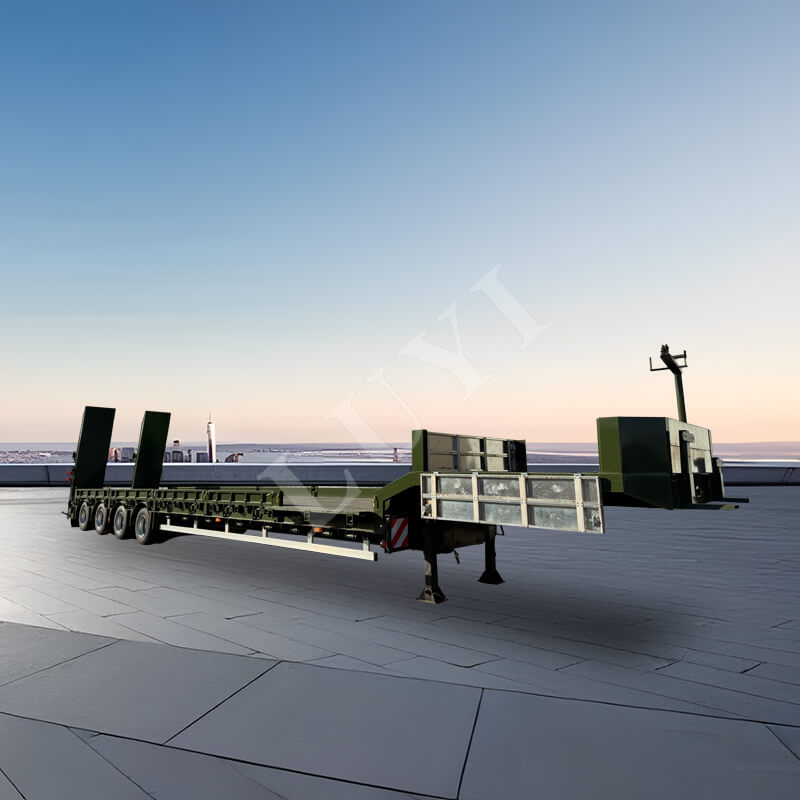 4‑axle low‑bed semi‑trailer