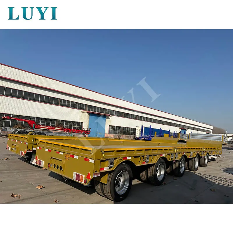 16‑meter extendable 80‑ton low‑bed semi‑trailer