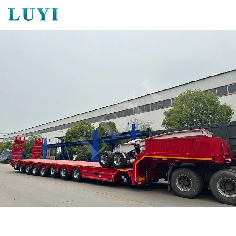 8‑axle low‑bed semi‑trailer
