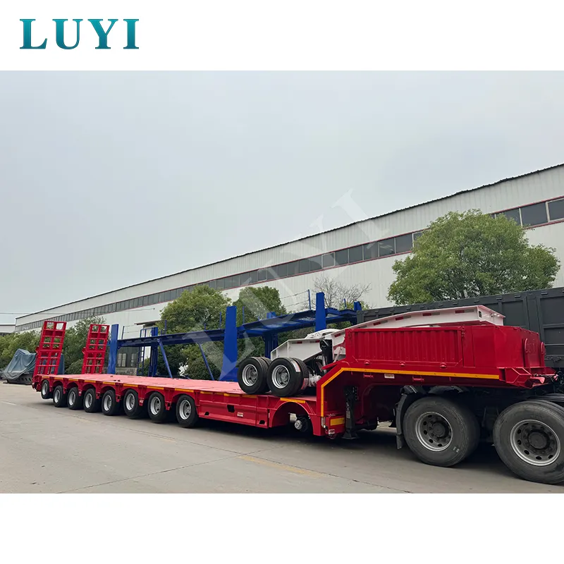 8‑axle low‑bed semi‑trailer