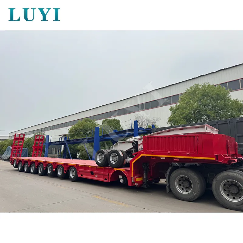 8‑axle low‑bed semi‑trailer