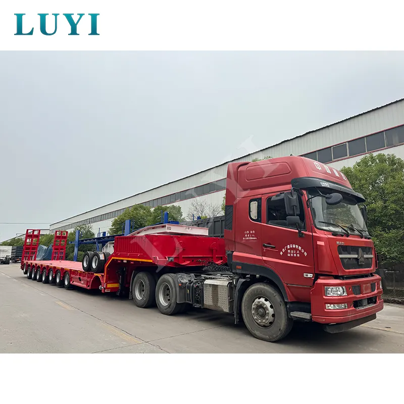 8‑axle low‑bed semi‑trailer