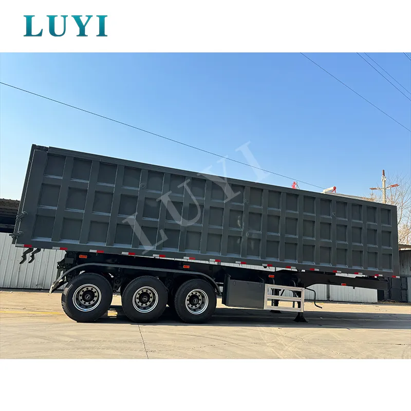3‑axle rear‑tipping semi‑trailer