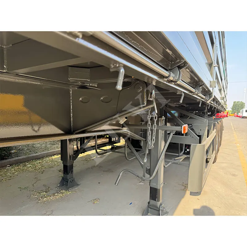 4‑axle full‑air‑bag side‑tipping semi‑trailer