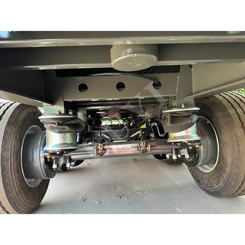 4‑axle full‑air‑bag side‑tipping semi‑trailer