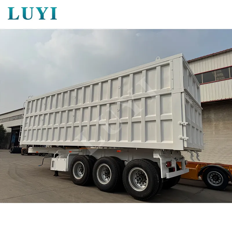 3‑axle rear‑tipping semi‑trailer