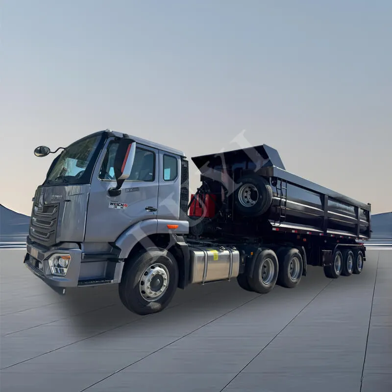 3 axle U-type rear tipper semi-trailer