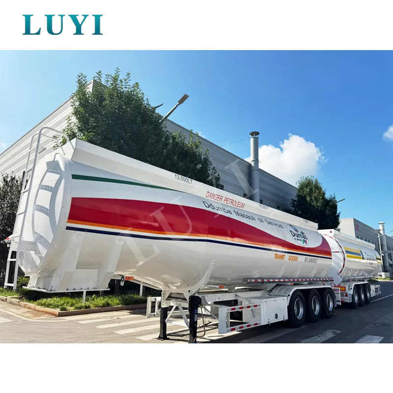 43,000-litre three-compartment European fuel tanker semi-trailer