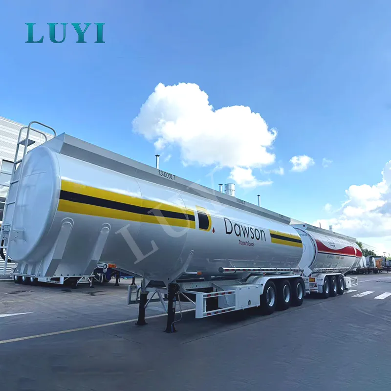 43,000-litre three-compartment European fuel tanker semi-trailer